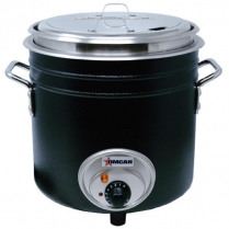OMCAN 11 QT Black Retro Soup Warmer/Rethermalizer