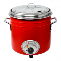 OMCAN 11 QT Red Retro Soup Warmer/Rethermalizer