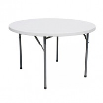 OMCAN 47-inch Solid Round Folding Table