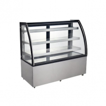 OMCAN 72-inch Curved Glass Floor Refrigerated Display Case