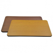 OMCAN 30" x 60" x 1" Oak/Walnut Rectangular Table Top