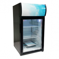 OMCAN 17-inch Countertop Display Refrigerator with 52 L capa