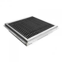 OMCAN 18" x 18" Floor Drain with Stainless Steel Grating Bar