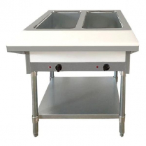 OMCAN 30-inch Electric Steam Table with 2 Pan Size Tray, Cut