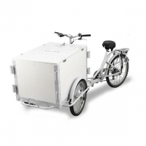 OMCAN Front Load Tricycle Ice Cream Bike White Frame With Wh