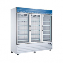 OMCAN 78-inch 3-door Swing Glass Refrigerator