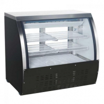 OMCAN 47-inch Refrigerated Floor Showcase with Black Coated