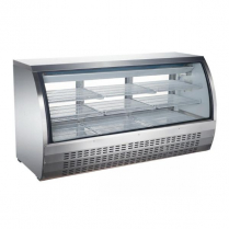 OMCAN 82-inch Refrigerated Floor Showcase with Stainless Ste