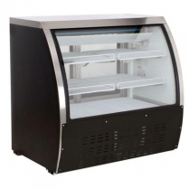 OMCAN 36-inch Refrigerated Floor Showcase with Black Coated