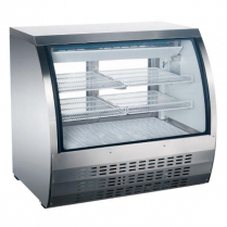 OMCAN 36-inch Refrigerated Floor Showcase with Stainless Ste