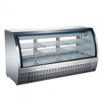 OMCAN 64-inch Refrigerated Floor Showcase with Stainless Ste