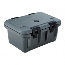 OMCAN Gray Insulated Food Pan Carrier with 8" Depth
