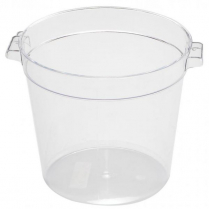 OMCAN 4 QT Polycarbonate Clear Round Food Storage Container