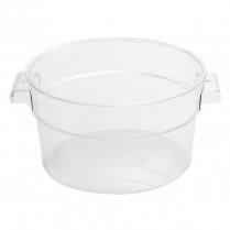 OMCAN 2-QT Polycarbonate Clear Round Food Storage Container