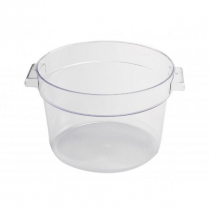 OMCAN 6 QT Polycarbonate Clear Round Food Storage Container