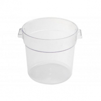 OMCAN 22 QT Polycarbonate Clear Round Food Storage Container
