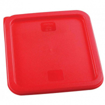 OMCAN Red Polyethylene Lid for 6 / 8 QT Polycarbonate Square