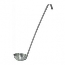 OMCAN 4 oz / 120 ml Two-Piece Stainless Steel Ladle with 14"