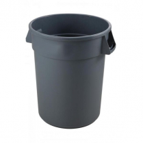 OMCAN Polyethylene Heavy-Duty Gray Trash Can