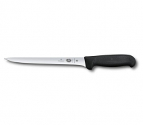 VICTORINOX BONING KNIFE 8" STRAIGHT BLK FIBROX PRO HANDLE