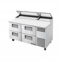 True Solid Drawers Pizza Prep Table 67"