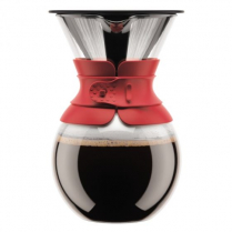 BODUM  POUR OVER COFFEEMAKER 1L RED