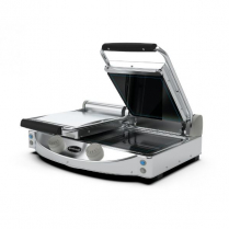 SpidoCook Double Black Smooth Manual Panini Grill 240V

