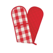 Now Designs Double Chef Mitt Red Check