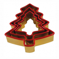 CHRISTMAS TREE COOKIE CUTTER SET OF 3