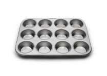 FOX RUN STAINLESS STEEL 12 CUP MUFFIN PAN