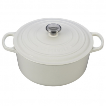 LE CREUSET ROUND FRENCH OVEN 6.7L/28CM WHITE
