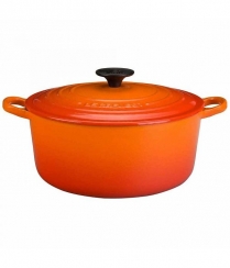 LE CREUSET ROUND FRENCH OVEN 12.5L /34CM FLAME(D)