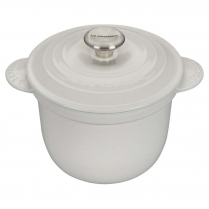 LE CREUSET RICE POT WITH INNER LID 2L WHITE