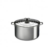 LE CREUSET STAINLESS 10.2L STOCKPOT W/ LID