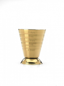 Mercer Barfly Bar Measuring Cup, 2.5 oz., Gold Plated (D)