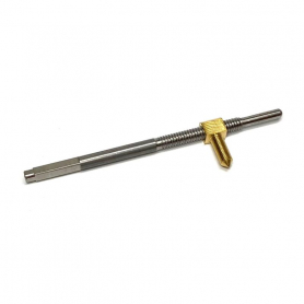 Violin Bow Screw w/Eyelet No Button Stainless