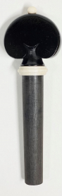 Premium Violin Peg Heart Shaped,Ebony White Bone collar/pin