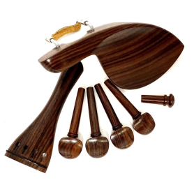 Rosewood Violin Accessory Set with Guarneri Chinrest