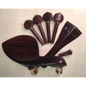 Violin  Accessory Set, Rosewood, Hill/Gold