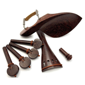 Guardelli Violin Acces. Set, Tintil w/Tintil Trim, Heart Peg