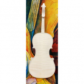 White Violin, Unvarnished, Strad. Made in Poland