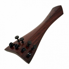 Teller Pusch Rosewood Cello Tailpiece with Black Tuners