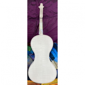 White Violin, Cornerless Model, Flamed Euro Wood