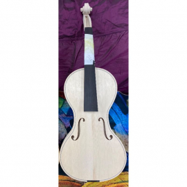 White Violin, Cornerless Model, Flamed Euro Wood