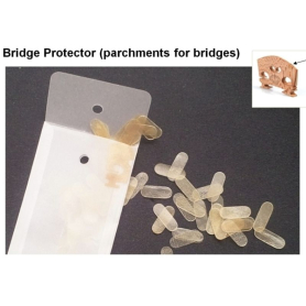 Skin Bridge Protectors, pack of 20,  Violin/Viola