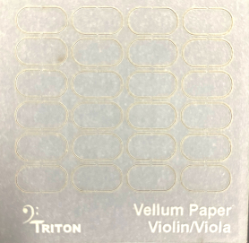 Vellum Parchment Paper Bridge Protectors, 24 pk Violin/Viola
