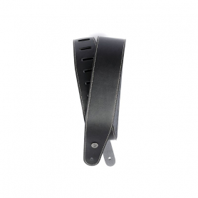 Planet Waves Deluxe Leather Guitar Strap - Black