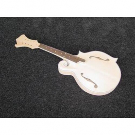 Mandolin White, F5 Model, Lightly Flamed, Solid Wood