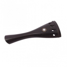 Ebony Violin Tailpiece with French eye, 4/4