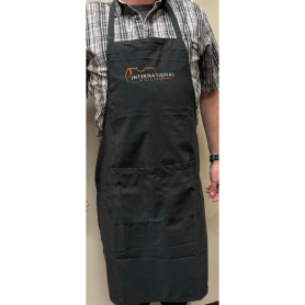 Poly Cotton Luthier Apron, Black, with IVC Logo